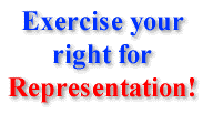 Exercise your right for Representation!